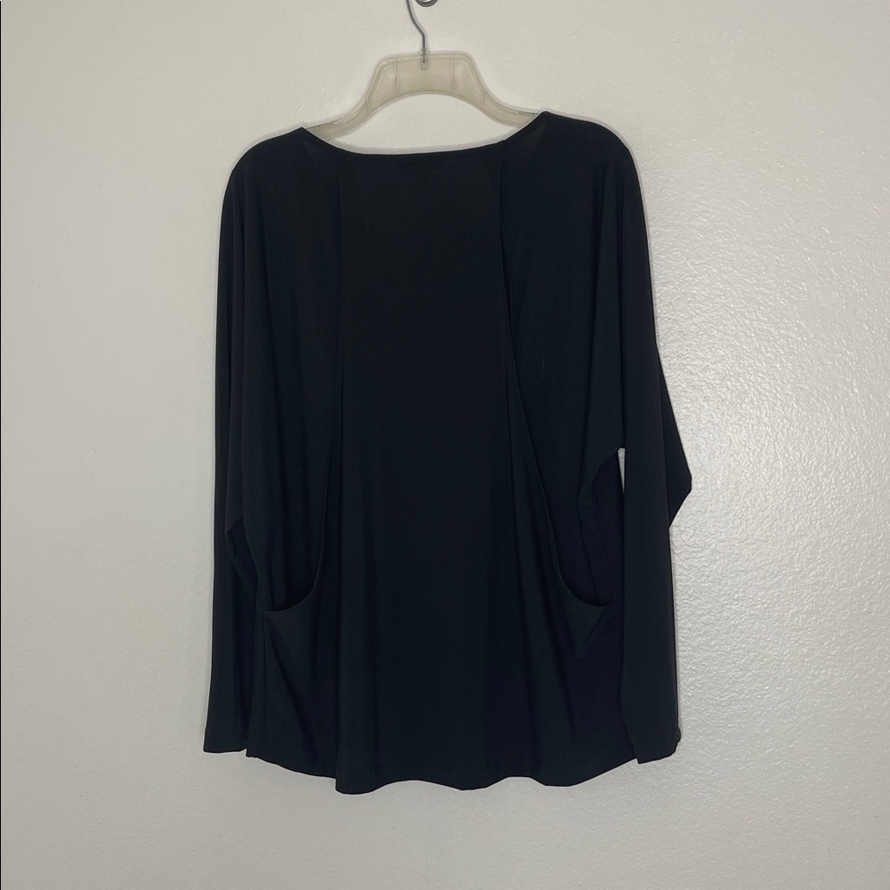 BNWT Rag & Bone Draped Slit Back Long Sleeve Jersey Top Blouse Size 4 - Picture 4 of 6
